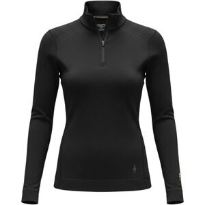 Smartwool Merino 250 Base Layer 1/4 Zip Pullover Black Womens XS SW0NP221